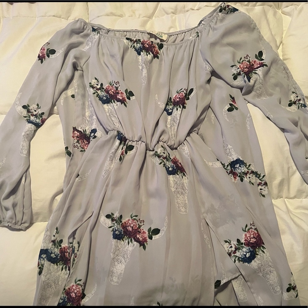 Cowskull romper dress-small